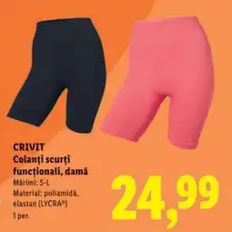 Lidl CRIVIT Colanți scurți funcționali, damă Ofertă