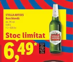 Lidl STELLA ARTOIS Bere blondă Ofertă