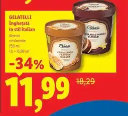 Lidl Gelatelli Înghețată în stil italian Ofertă