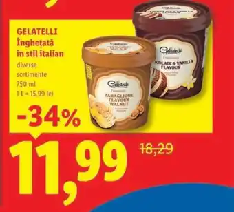Gelatelli Înghețată în stil italian