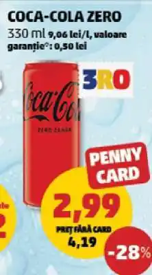 Penny Coca-Cola zero Ofertă