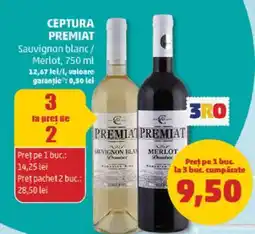 Penny CEPTURA PREMIAT Sauvignon Blanc/Merlot 750 ml Ofertă