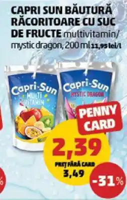 Penny Capri Sun Băutură Răcoritoare cu Suc de Fructe Ofertă