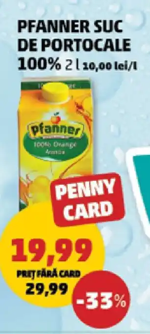 Penny PFANNER SUC DE PORTOCALE 100% Ofertă