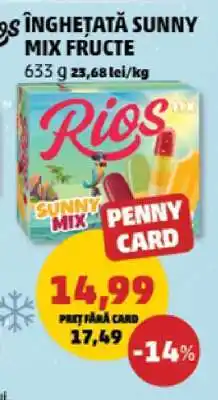 Penny ÎNGHEȚATĂ SUNNY MIX FRUCTE Ofertă