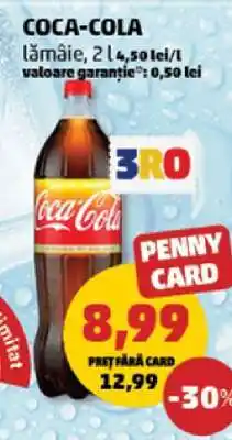 Penny COCA-COLA lămâie, 2 L Ofertă