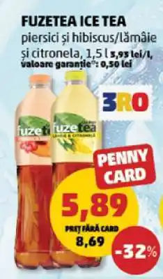 Penny FUZETEA Ice Tea Ofertă