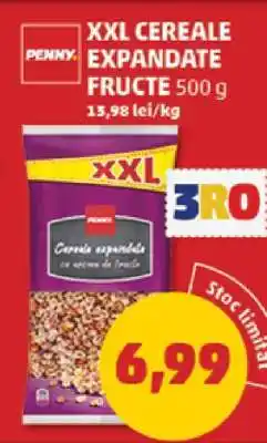 Penny XXL Cereale Expandate Fructe 500 g Ofertă