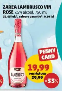 Penny Zarea Lambrusco Vin Rose Ofertă