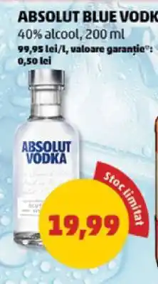 Penny ABSOLUT Blue Vodka Ofertă