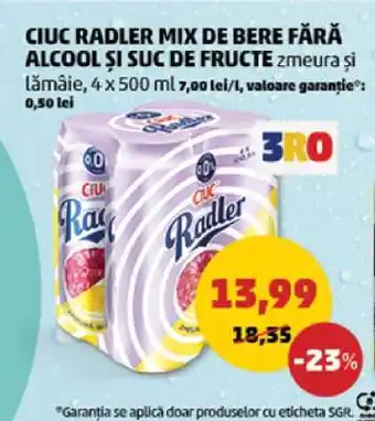 Penny CIUC Radler Mix de Bere Fără Alcool și Suc de Fructe Ofertă