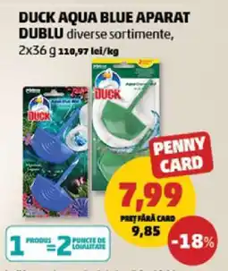 Penny DUCK AQUA BLUE APARAT DUBLU Ofertă