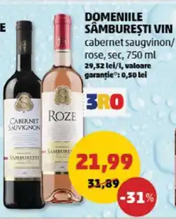 Penny DOMENIILE SÂMBUREȘTI Vin Ofertă