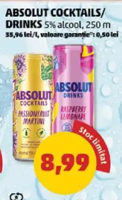Penny ABSOLUT COCKTAILS/DRINKS Ofertă