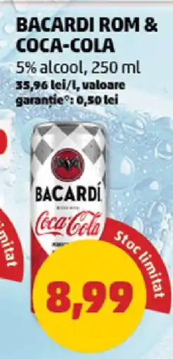 Penny BACARDI ROM & COCA-COLA Ofertă