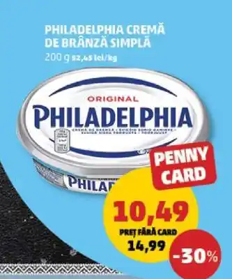 Penny Philadelphia Cremă de Brânză Simplă Ofertă