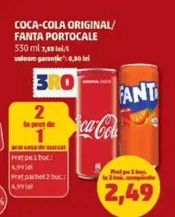 Penny COCA-COLA original/FANTA portocale Ofertă
