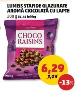 Penny LUMISS Stafide Glazurate Aromă Ciocolată cu Lapte Ofertă