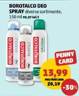 Penny BOROTALCO DEO SPRAY Ofertă