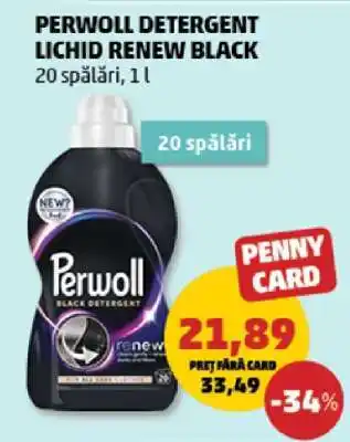 Penny PERWOLL DETERGENT LICHID RENEW BLACK Ofertă