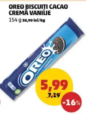 Penny OREO BISCUITI CACAO CREMĂ VANILIE Ofertă