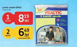 Supeco Lavete umede EPACK Ofertă