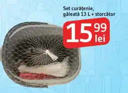 Supeco Set curăţenie, găleată 13 L+ storcător Ofertă