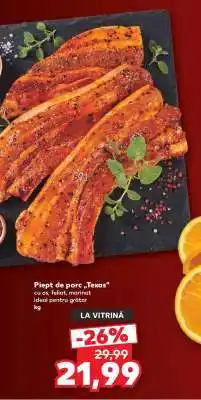 Kaufland Piept de porc Texas Ofertă