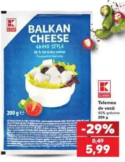 Kaufland Telemea de vacă Ofertă