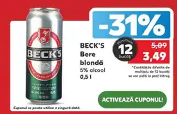 Kaufland BECK‘S Bere blondă Ofertă