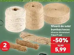 Kaufland Sfoară de iută/bumbac/cocos Ofertă