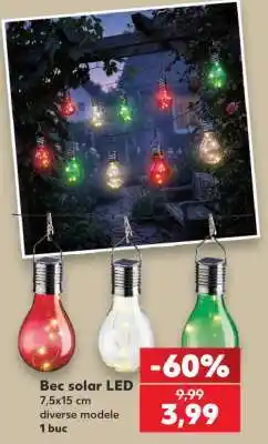 Kaufland Bec solar LED Ofertă