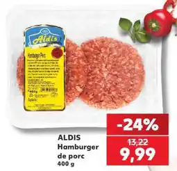 Kaufland ALDIS Hamburger de porc 400 g Ofertă