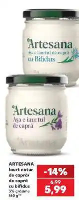 Kaufland ARTESANA Iaurt natur de capră Ofertă