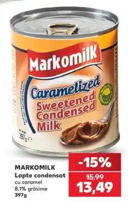 Kaufland MARKOMILK Lapte condensat cu caramel Ofertă
