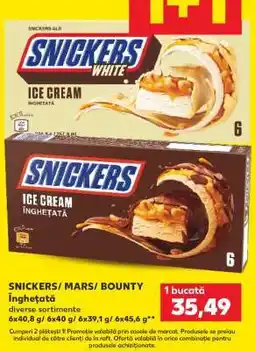 Kaufland SNICKERS / MARS / BOUNTY înghețată Ofertă