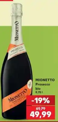 Kaufland Mionetto Prosecco bio Ofertă