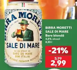 Kaufland BIRRA MORETTI SALE DI MARE Ofertă