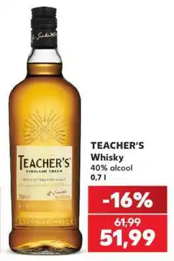 Kaufland TEACHER'S WHISKY Ofertă