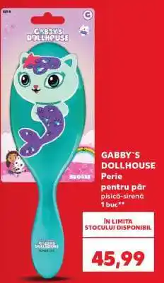 Kaufland GABBY'S DOLLHOUSE Perie pentru păr pisică-sirenă Ofertă