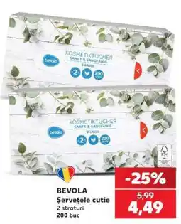 Kaufland BEVOLA Șervețele cutie Ofertă