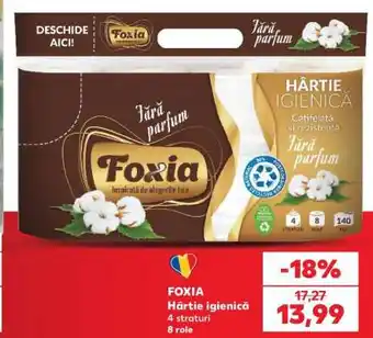 Kaufland FOXIA Hârtie igienică Ofertă
