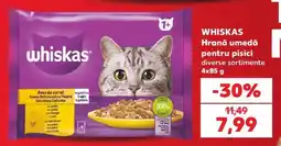 Kaufland WHISKAS HRANĂ UMEDĂ PENTRU PISICI Ofertă