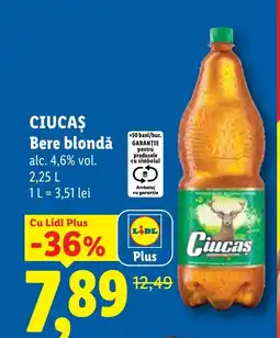 Lidl CIUCAŞ Bere blondǎ Ofertă