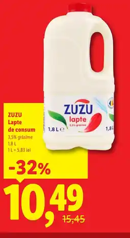 Lidl ZUZU Lapte de consum Ofertă