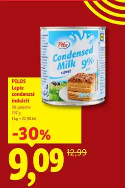 Lidl PILOS Lapte condensat îndulcit Ofertă