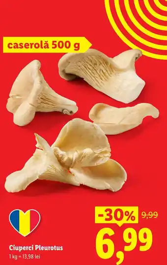 Lidl Ciuperci Pleurotus Ofertă