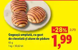 Lidl Gogoaşă umplută, cu gust de ciocolată şi alune de pădure Ofertă