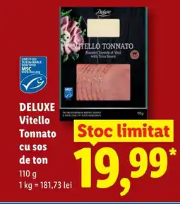 Lidl DELUXE Vitello Tonnato cu sos de ton Ofertă