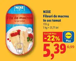 Lidl NIXE Fileuri de macrou în sos tomat Ofertă